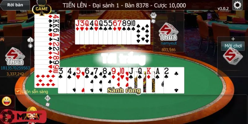 Tiến lên Mibet chơi nhanh, ghép trận vài giây